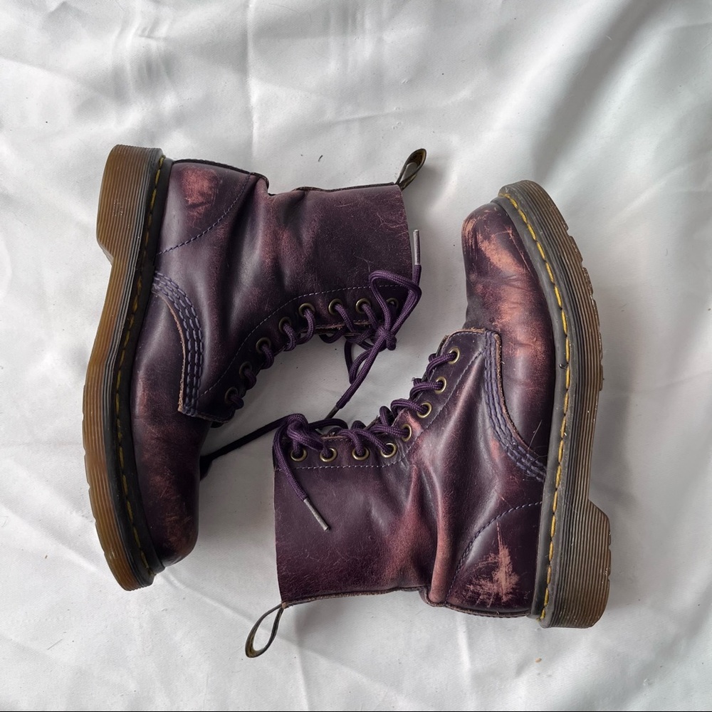 Dr. Martens 1460 Pascal Purple Leather Boots